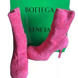 Bottega Veneta textured high-heeled boots